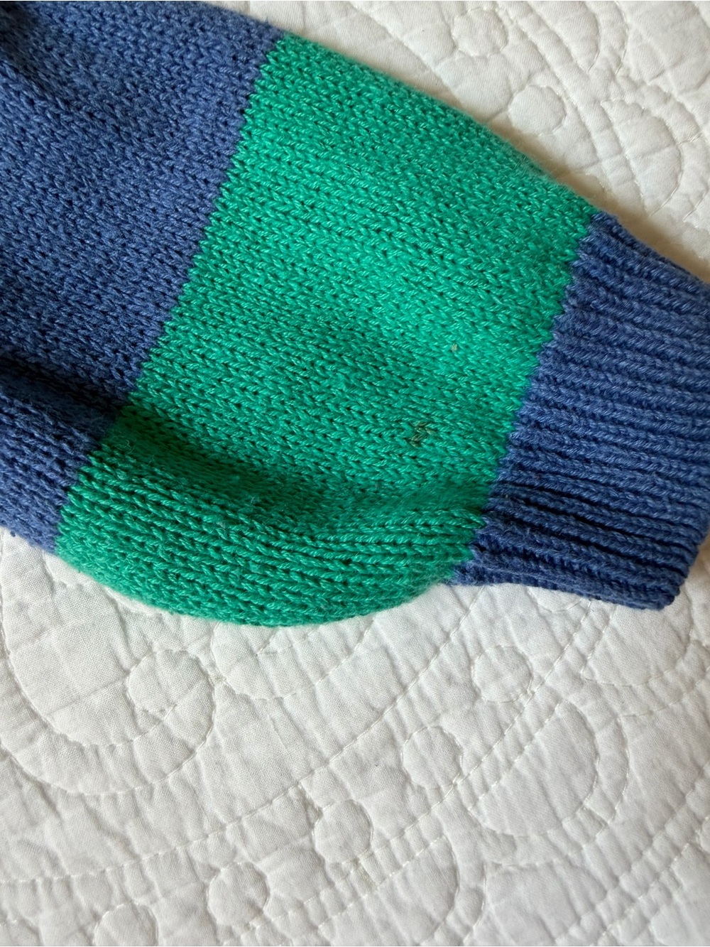 Tulchan vintage Ramie Cotton cardigan colorful striped - Picture 7 of 9